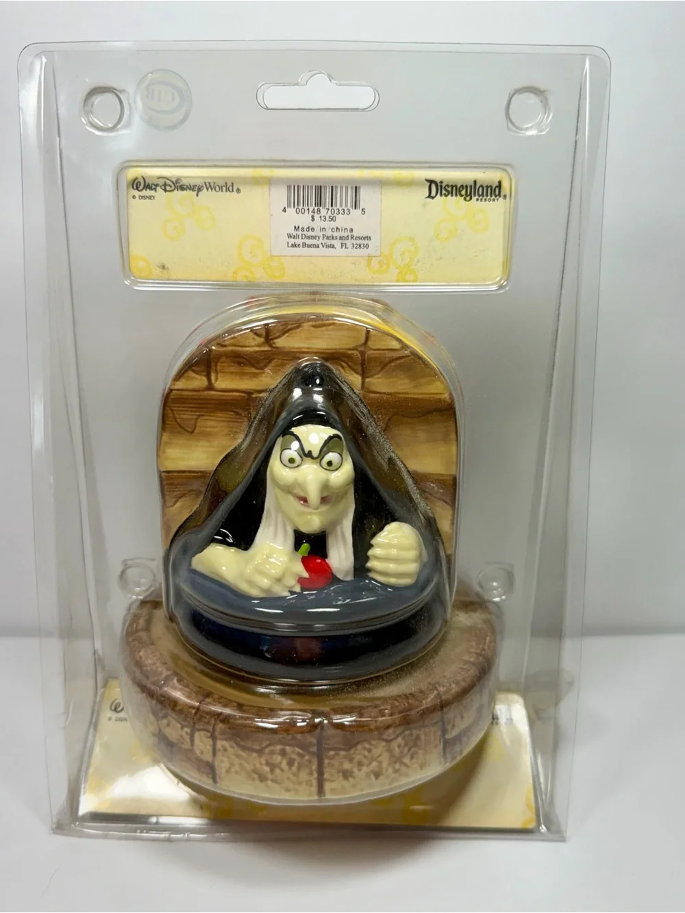 Vintage Disney Parks Snow White Evil Queen & Old Hag Salt & Pepper Shakers Set